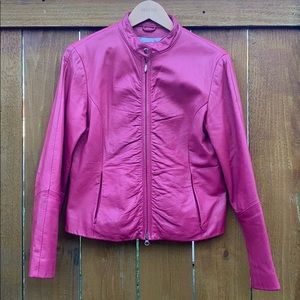 Wilsons Leather Maxima Magenta Blazer